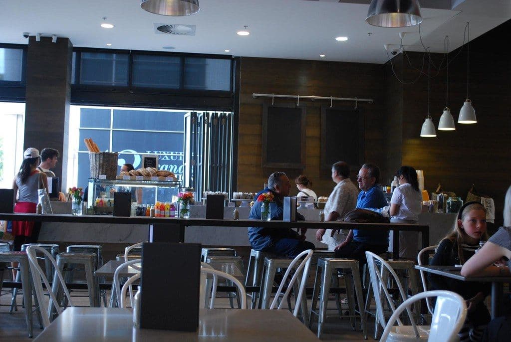 A small business cafe interior
