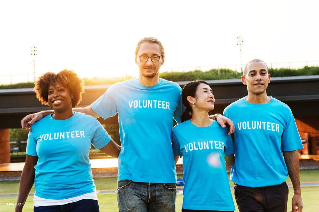 A group of volunteers