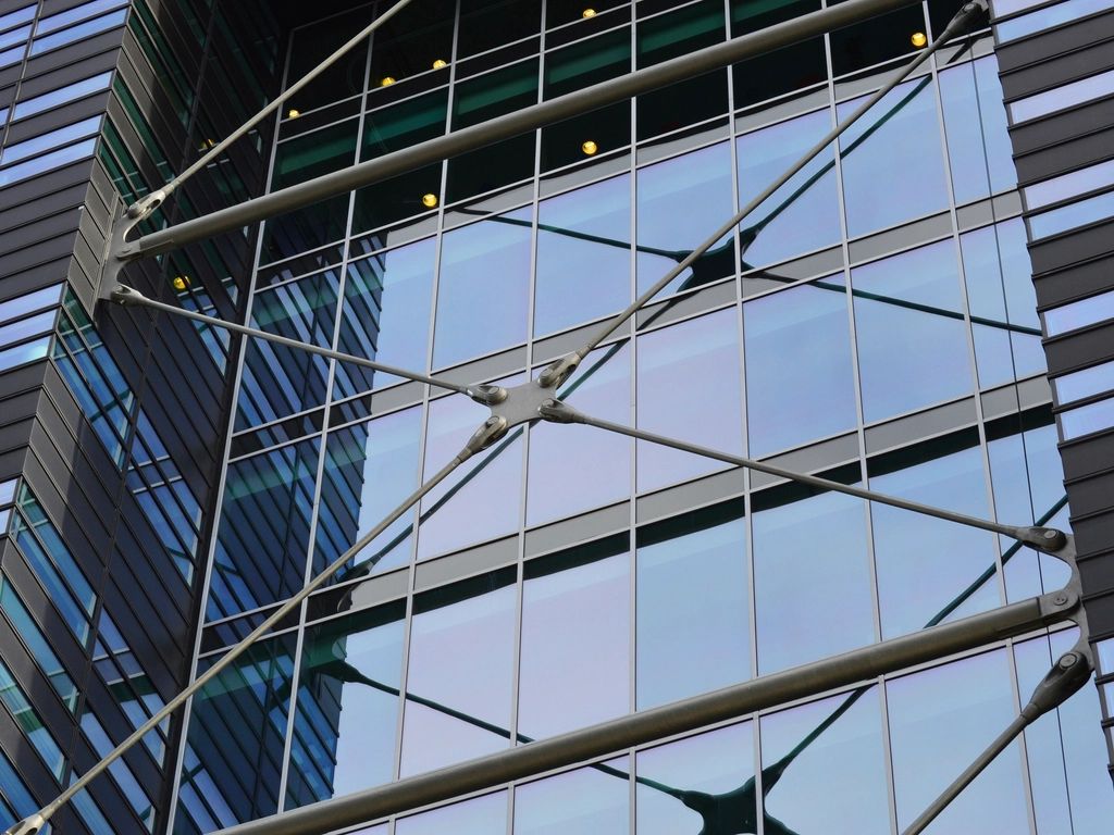 A modern corporate office building