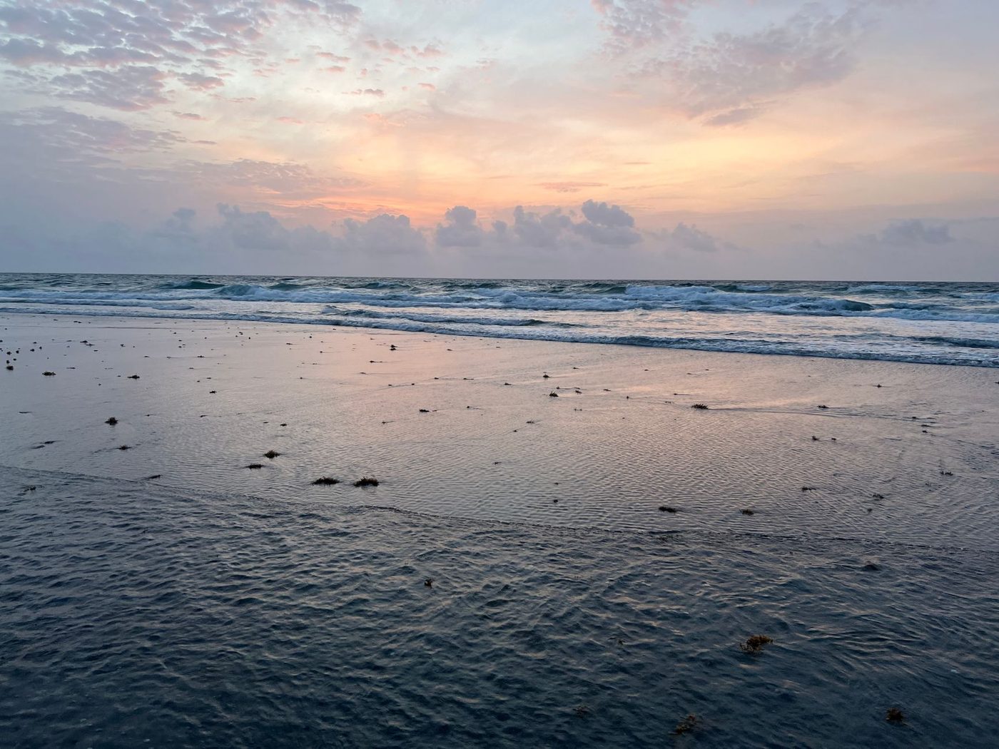 Sunset over the ocean at Boca Raton, Florida